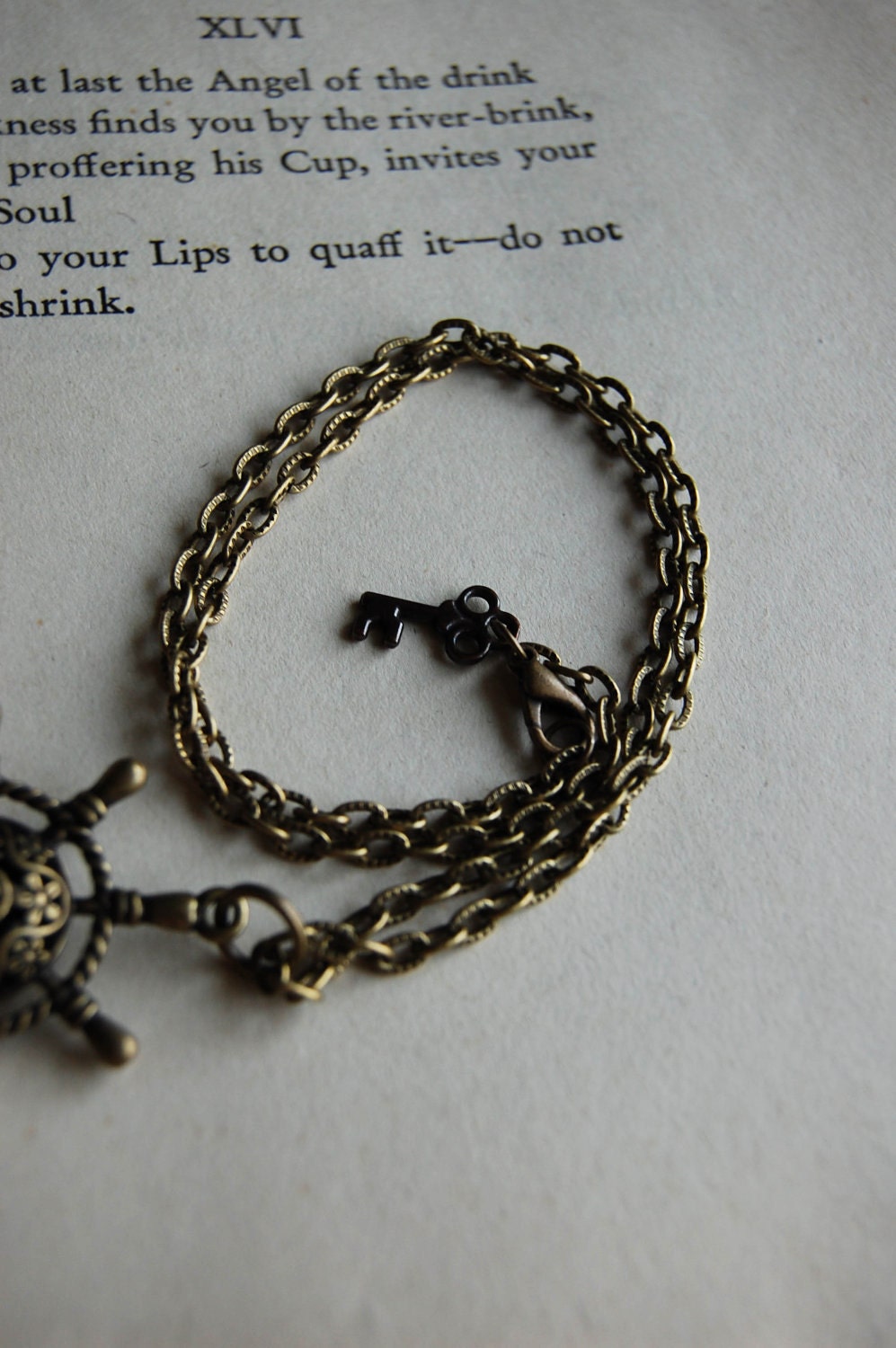 Nautical Ship Wheel Necklace