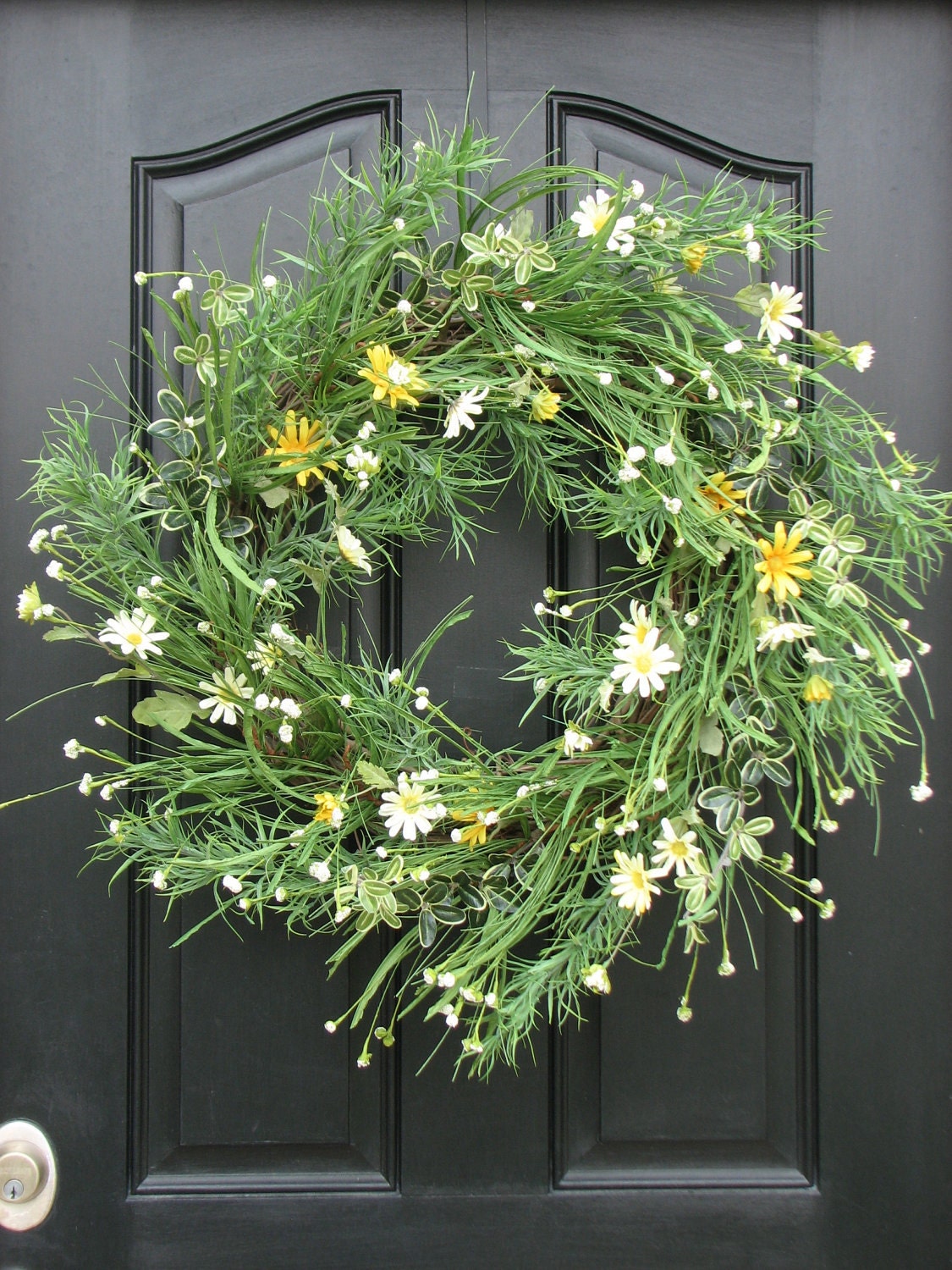 Spring Wreath, Summer Wreaths, Daisies, Daisy Wreath, Field of Daisies, Home Decor, Front Door Wreaths, Door Wreaths, Yellow Daisies