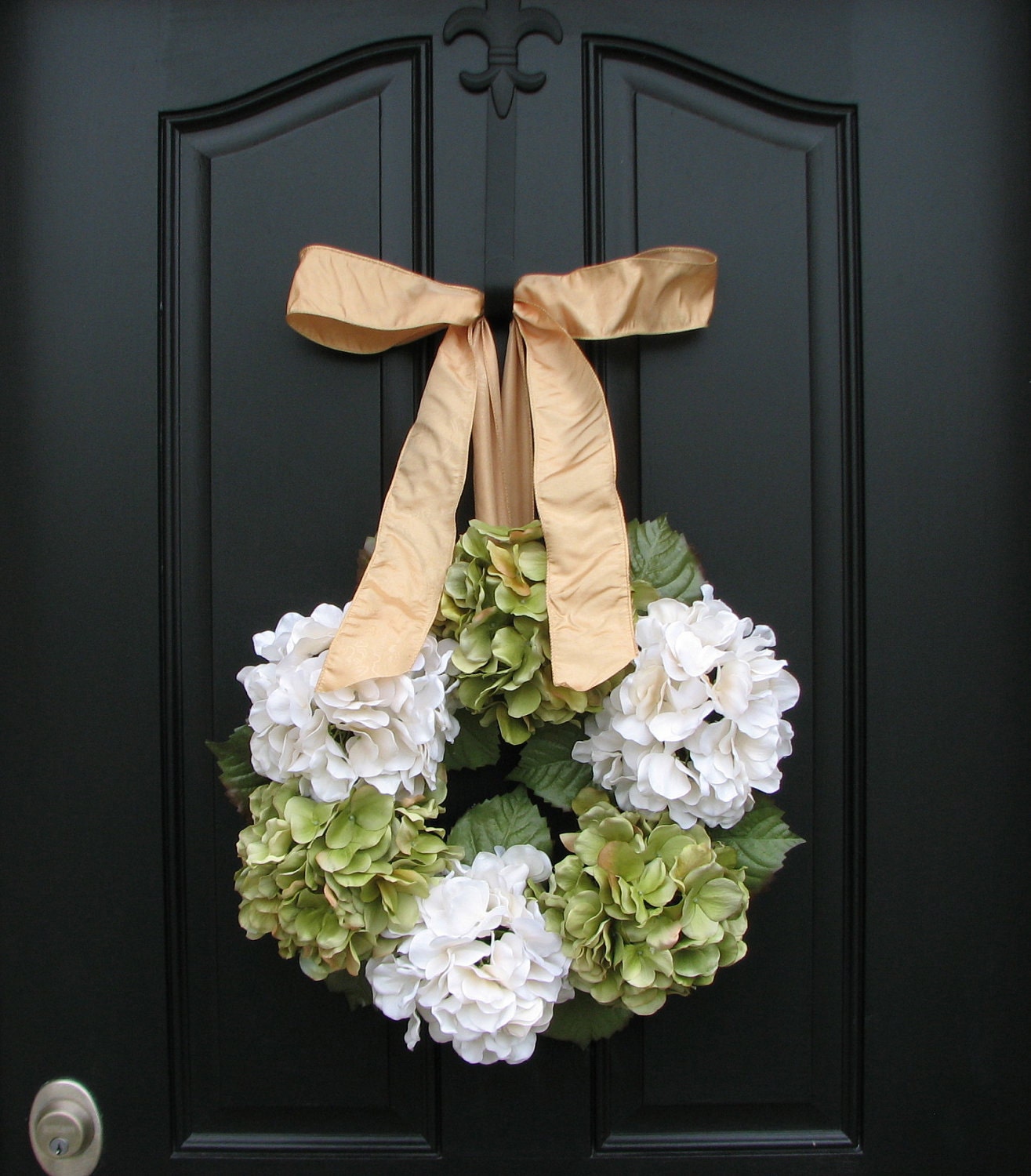 Wreaths - Hydrangea Wreath - Hydrangea Blooms for Spring and Summer