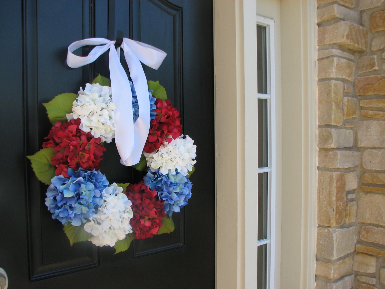 Holiday Wreaths - 4th of July Wreath - Independence Day Decor - Red White and Blue