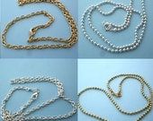 Any 5 Gold or Silver Ball or Cable Chain Necklace Special