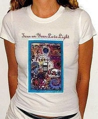 Limited Edition Ladies Original Grateful Dead T-Shirt- DANCING BEARS Babydoll- Handmade Psychedelic Hippy Tee- Gift under 25.