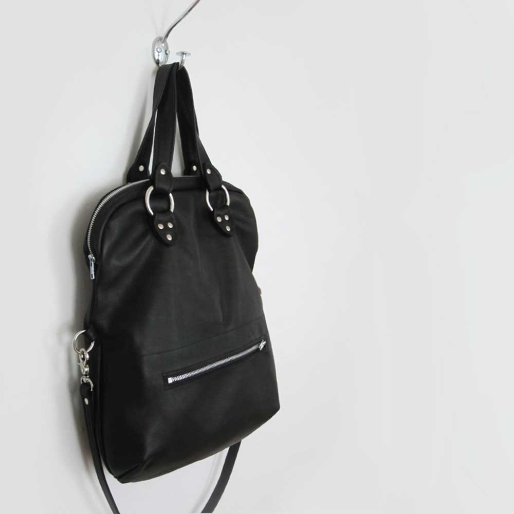 foldover tote - large leather bag - custom fold over bag - crossbody bag