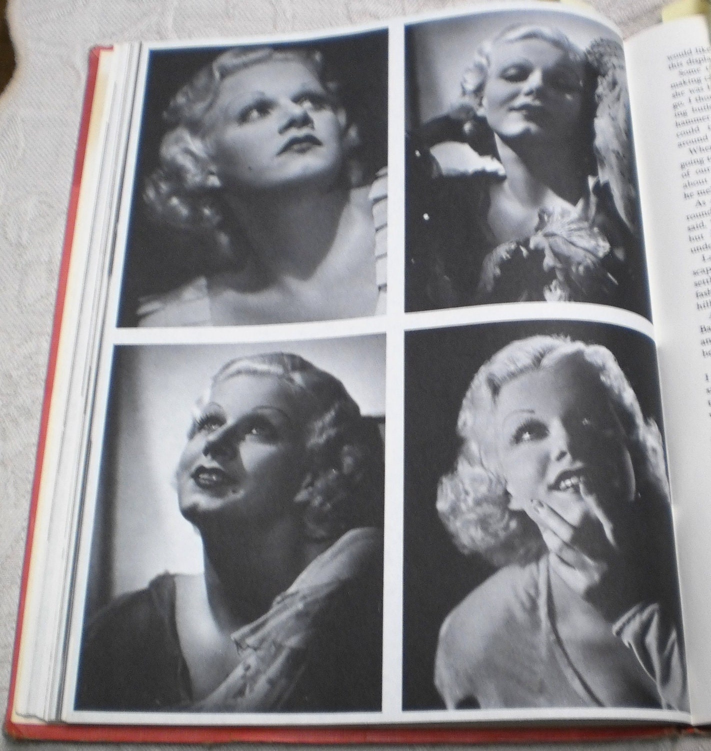 Vintage Hollywood Movie Star Photo Book Garbo Harlow Sinatra Gable Barrymore 20s 30s 40s by Clarence Bull Collage Pack