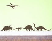 Dinosaurs Vinyl Decals - wall decal - boy room