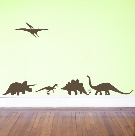Dinosaurs Vinyl Decals - wall decal - boy room