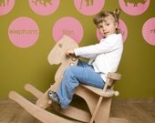 Vinyl Wall Decals-  Children's Animal Circle Graphics, Sticker, item 10014