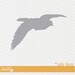 SALE- SILVER METAL Bird in Flight Vinyl Wall Graphic, Vinyl Wall Decal, Sticker