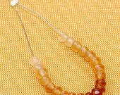 Faceted Hessonite Rondelle Gemstone Beads 3mm 21 pcs
