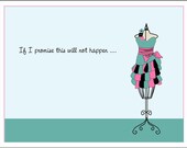 Humorous Fun Pink Blue and Black Will you be my Bridesmaid Fun Entertaining Ugly Dress Wedding Postcard