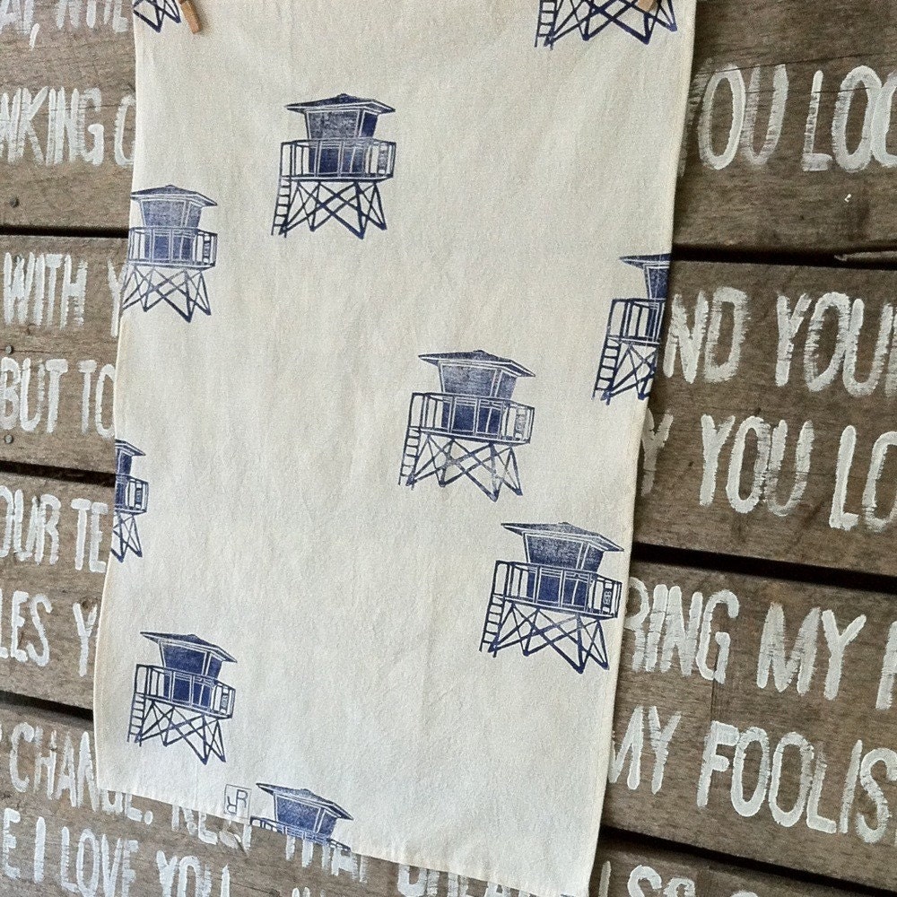Lifeguard Stand - Organic Tea Towel