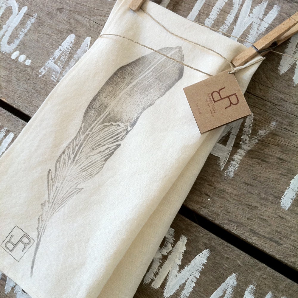 Feather - Organic Tea Towel