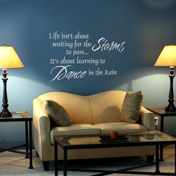 Dance in the Rain, vinyl decal
