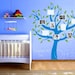 Family Tree with photos and leaves, vinyl decal