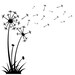 Dandelions Blowing in the Wind, vinyl wall art