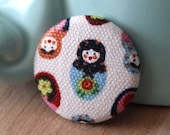 Nesting Doll Pin by Vegancraftastic