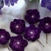 Purple Wedding Hair Flower Set Bridesmaid Updo Bride,Flower Girl,Bride