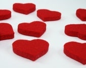 heartfelts 5MM Virgin Merino Wool Felt Hearts- bag of 10