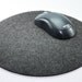 Round Mouse Pad in 5mm Thick Virgin Merino Wool Felt- Anthracite