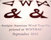 Antique Latin Specimen Sheet