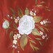 Silk hand painted summer evening dress WHITE ROSES