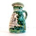 Vintage Sno de Botin advertising pitcher majolica glaze