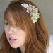 hand dyed vintage lace flowers headband