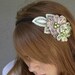 hand dyed vintage lace flowers headband