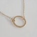 Karma Circle Necklace in 14kt Gold Filled