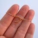 Sideways Wishbone Necklace in 18kt Gold