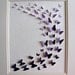 Purple Paint Chips Recycled - 3D Butterfly Art - 8x10 - Ready to Ship