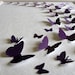 Purple Paint Chips Recycled - 3D Butterfly Art - 8x10 - Ready to Ship