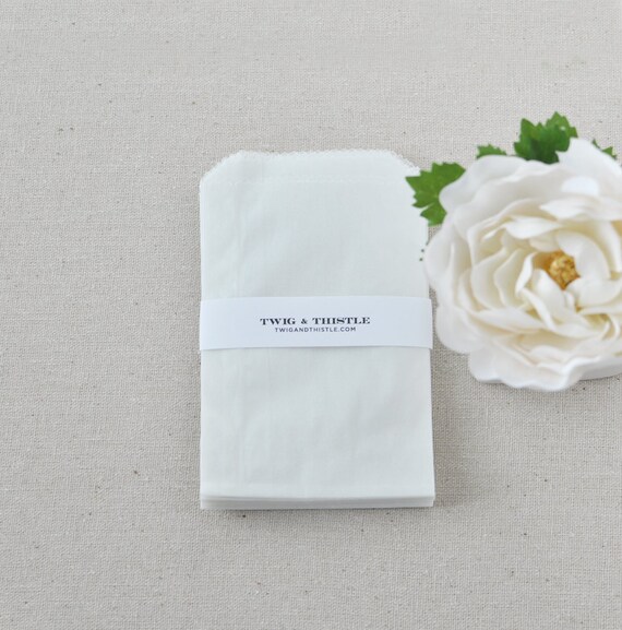 3.25 x 5.25 Small Glassine Bags Set of 25