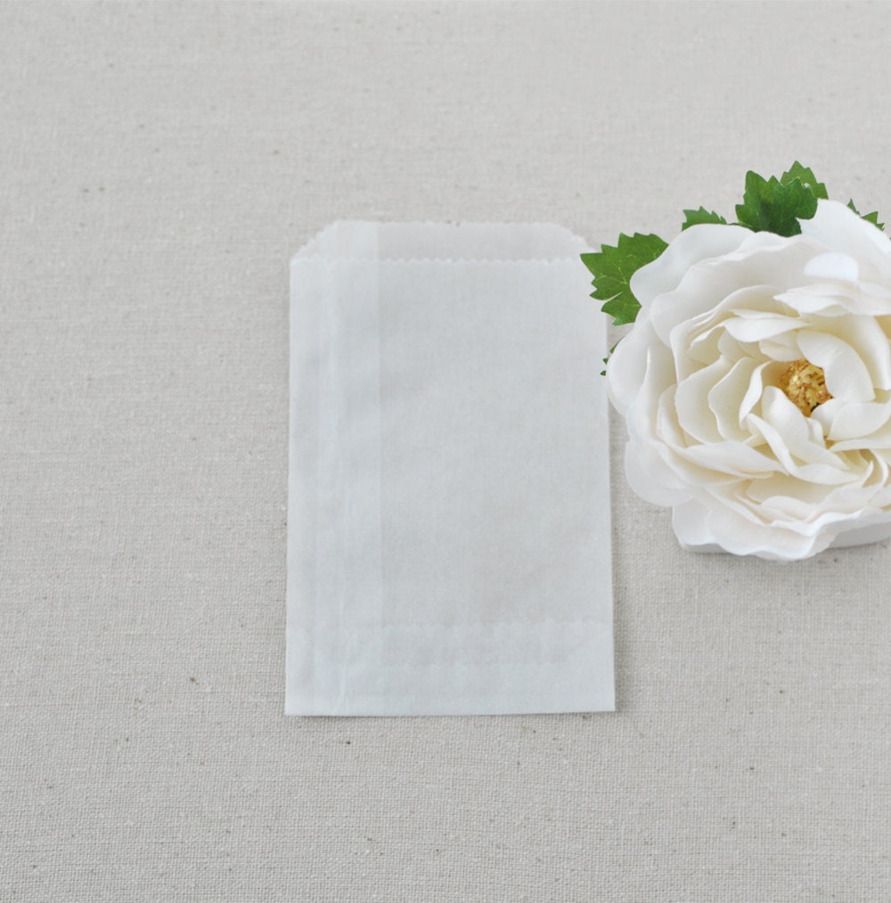 3.25 x 5.25 Small Glassine Bags Set of 25