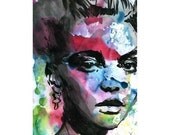 Painting Watercolor Art Print  Limited Edition 30-100
