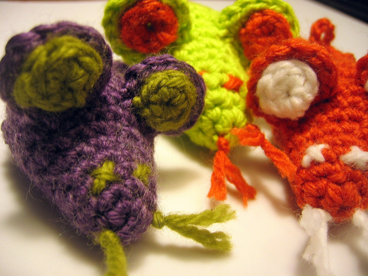 Catnip Crocheted Mouse - Large Ears