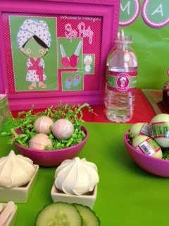 Spa Party water bottle Wraps PRINTABLE DIY