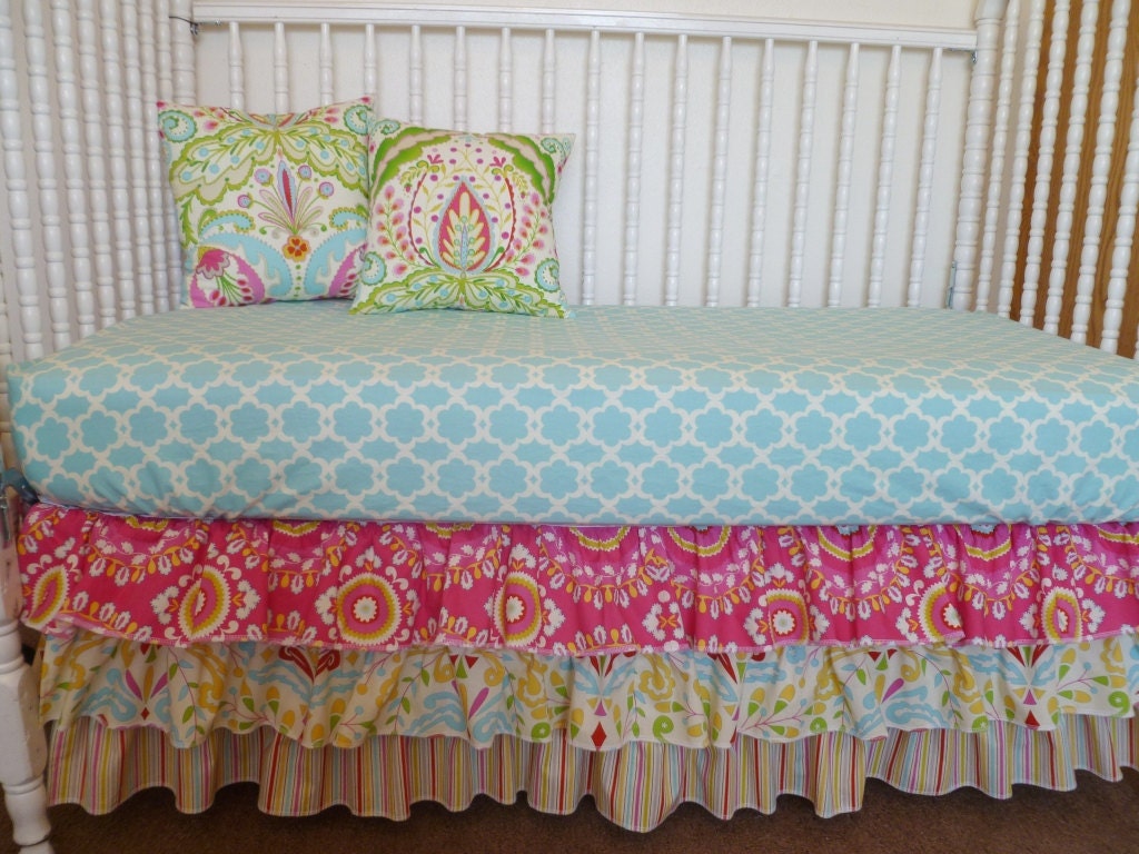 Custom Fitted Crib Sheet - Your choice of fabrics