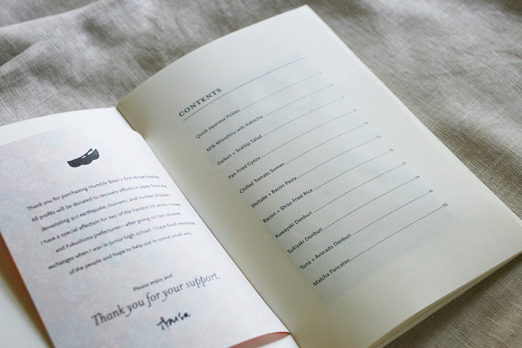 Japanese Recipe Booklet
