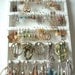 Elegant WHITE Jewelry Holder Earring Organizer Combo with 20 Jewelry Pegs  / Hard Durable Cabinet Grade Semi-Gloss Finish / High Quality & Deisgn