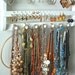 Earring Organizer, Jewelry Organizer, Boutique Quality & Design, 90-180 Pairs, 7 Peg Necklace Holder, Cocoa, Wood, SHIPS 9/10