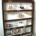 Ring Holder - Jewelry Display,  20 Rings, 54 Plus Pairs, 16 Pegs, Cocoa Brown, Boutique Quality & Design, Great MOTHER'S DAY GIFT, rts