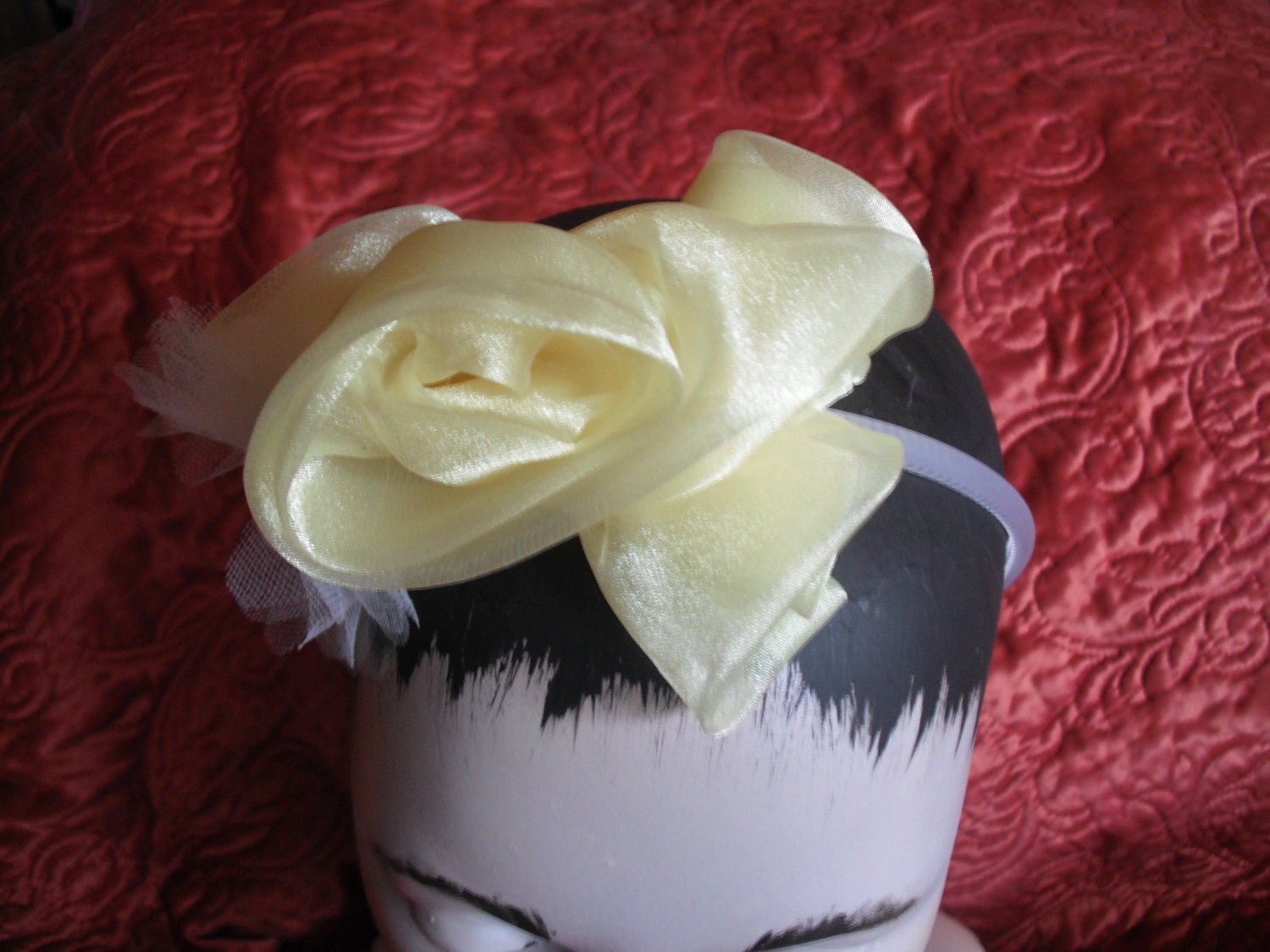 Headband Yellow Roses