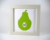 Pear Wall Art Print, Home Decor, Kitchen Decor, Fruit Print