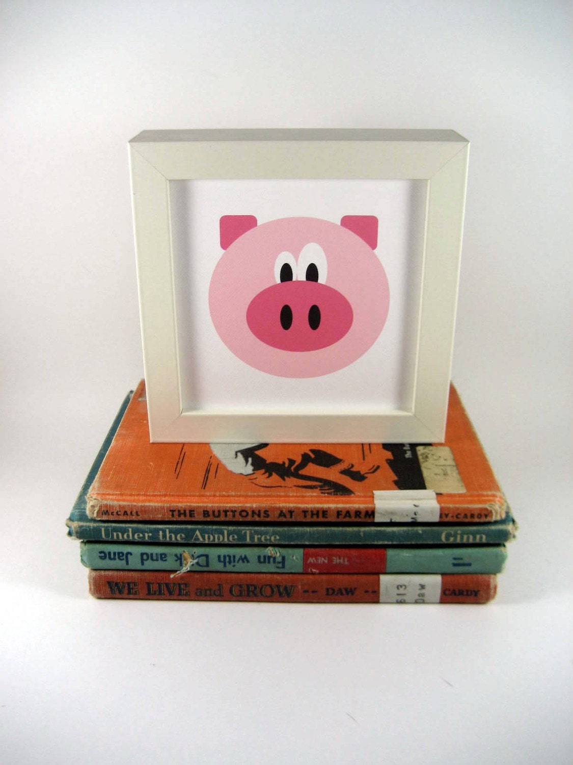 Pig Print, Childrens Art Print, Kids Wall Art, Nursery Decor, Home Decor, Animal Poster, Farm Animal