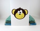 5 x 7 Monkey Print, Wall Art Print, Childrens Art, Kids Print, Nursery PIctures, Home Decor, Wild Jungle Animal, Poster