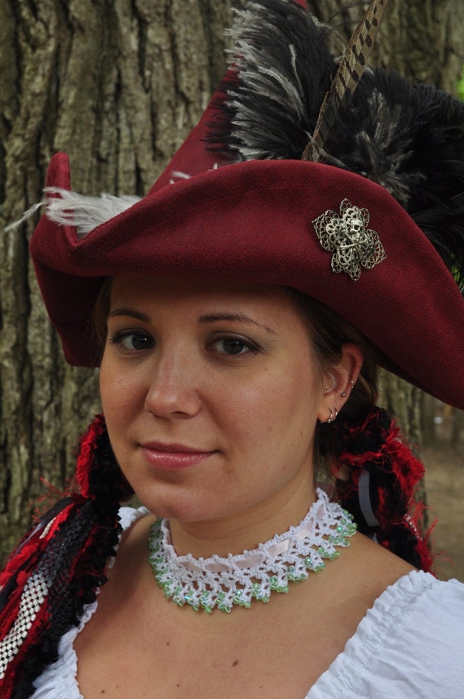 Victorian Choker Necklace - Pretty in Pink