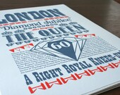 Queen's Jubilee Screen print - SALE