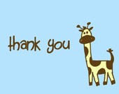 The Blue Giraffe Card set of 12
