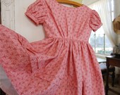 Girls 1860's Historical Dress in Pink Size 2-3 Civil War Reenactment